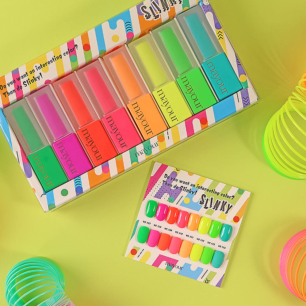 Mayyour: Slinky Neon Color Gel 8 Set