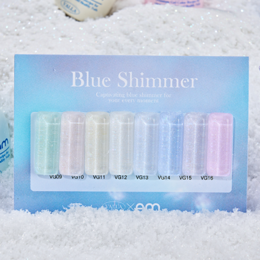 VALLA: Blue Shimmer Glitter Gel (Single)