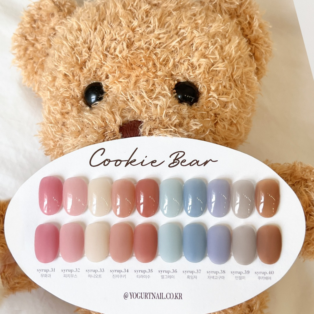 Yogurt Gel: Cookie Bear Autumn Syrup 10 Set