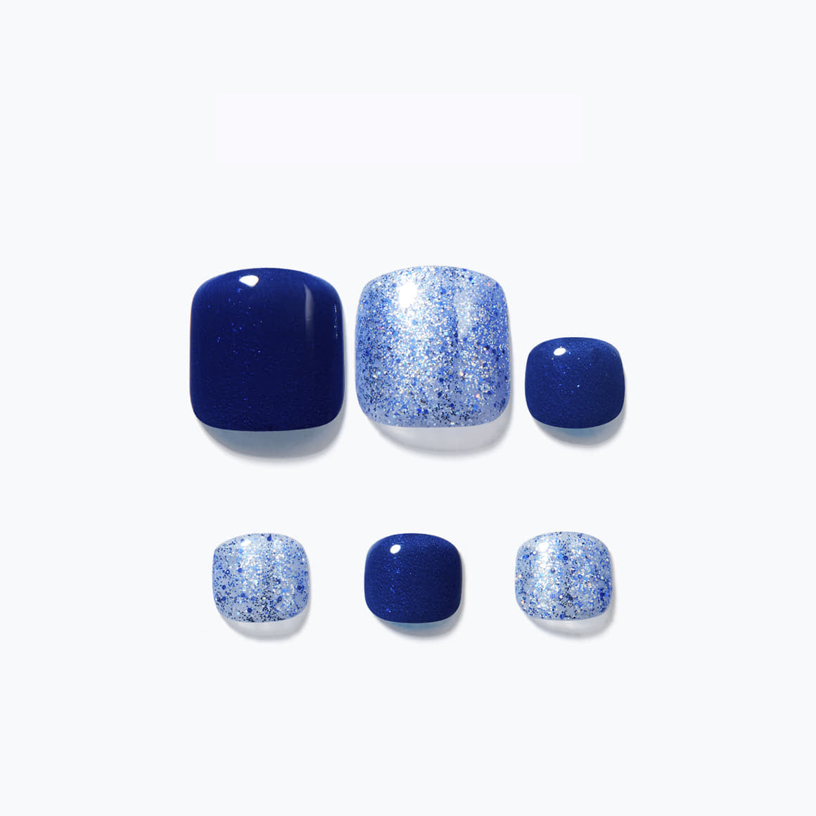 Dashing Diva Magic Press Pedi - Glittering Blue