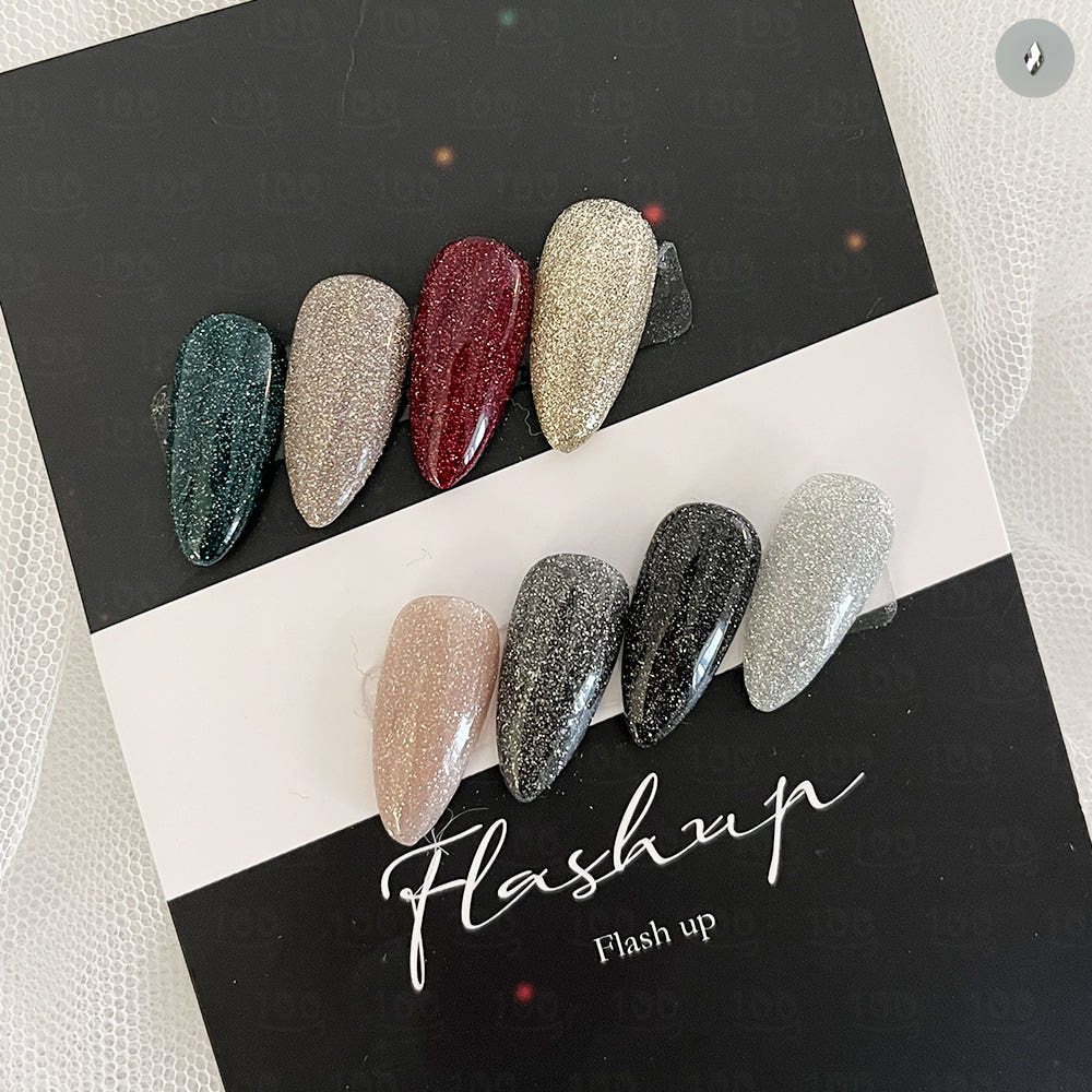 First Street: Flash Up Reflective Glitter Gel (8-Piece Set)
