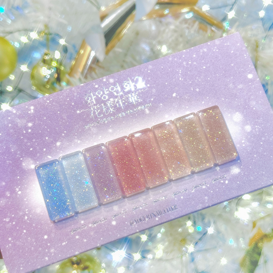 Yogurt Gel: The Most Beautiful Moment in Life 2 Glitter Gel (8 Set)