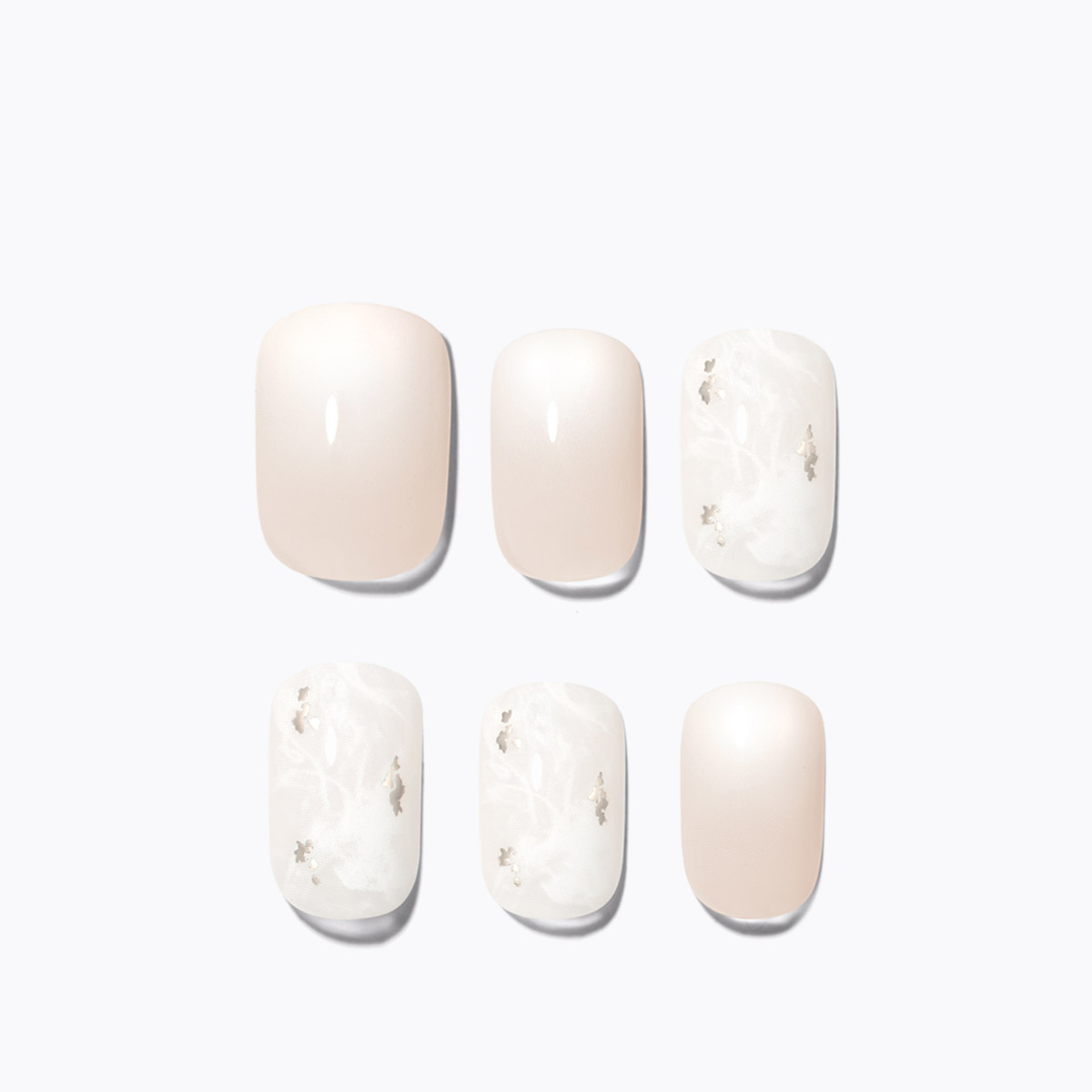 Dashing Diva Magic Press - White Marble (Regular Round)