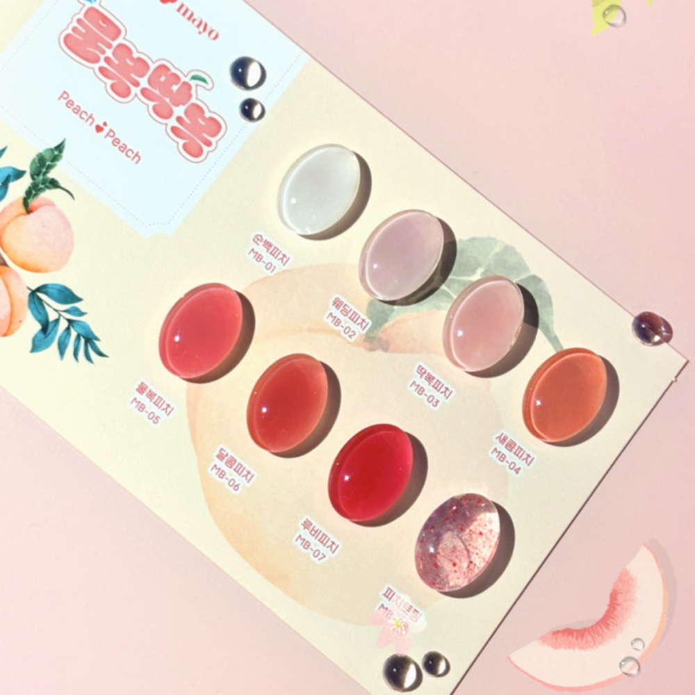 Mayo Peach Single Piece Syrup Gel Glitter Gel