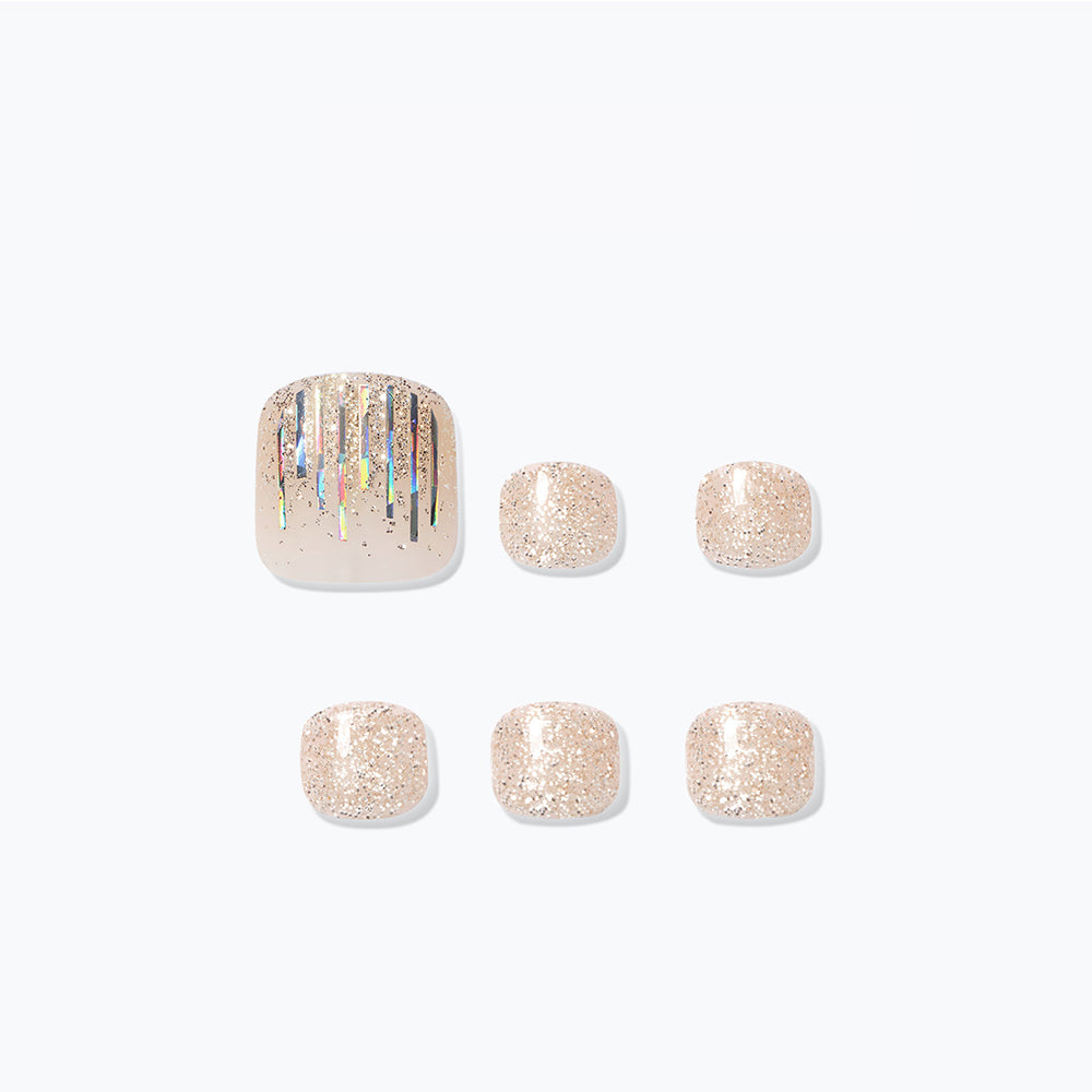 Dashing Diva Magic Press Pedi - Glory Silver