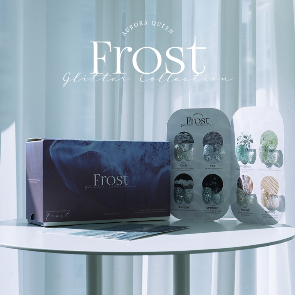 DGEL: Aurora Queen Frost Collection Glitter Gel 8 Set