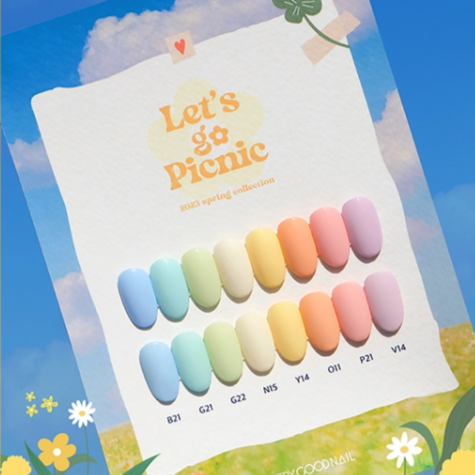 Very Good Nail: Let's Go Picnic Solid Gel 8 Set