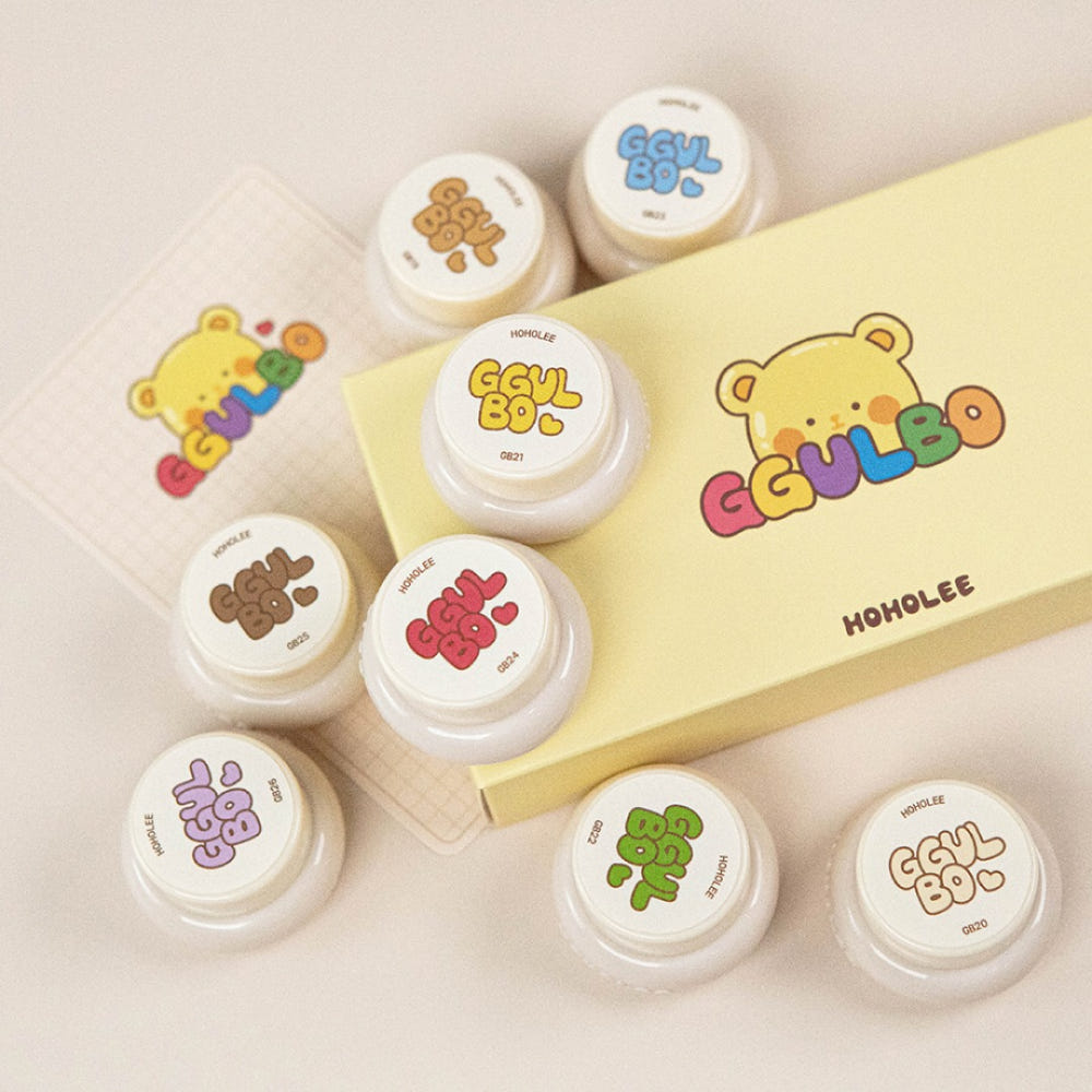 Hoholee: Pearl Gel 2-Color Emboss Gel (8-Piece Set)