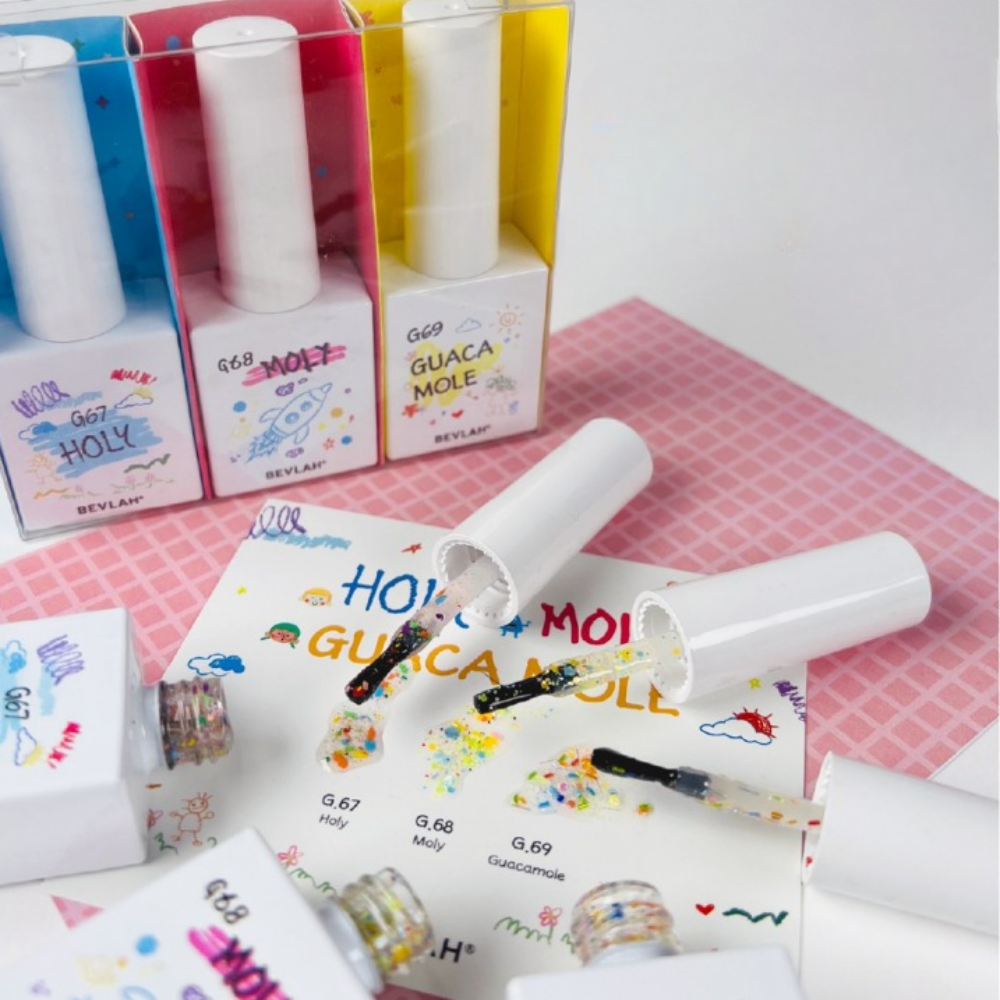 BEVLAH: Holy Moly Guacamole Glitter Gel (3-Piece Set)