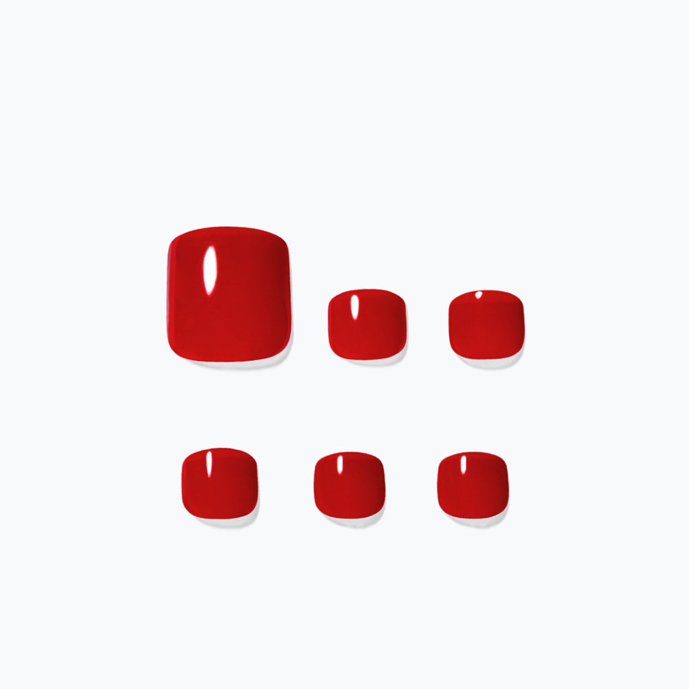 Dashing Diva Magic Press Pedi - Loving Red