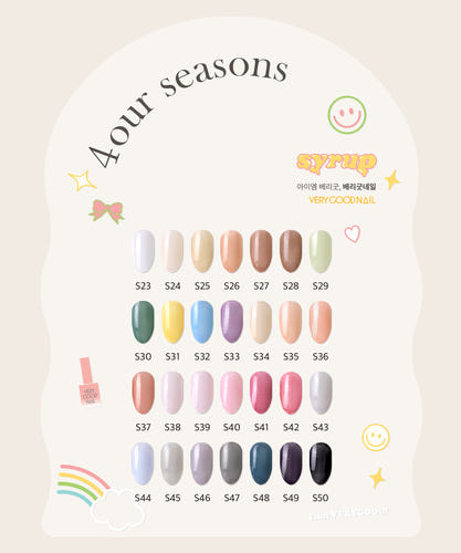 VeryGoodNail: Syrup Collection Four Seasons (28-Piece Set)