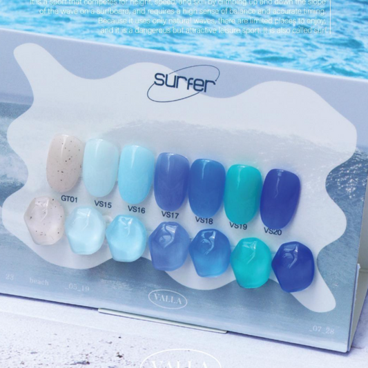 VALLA: Surfer Syrup Gel Nail (7-Piece Set)