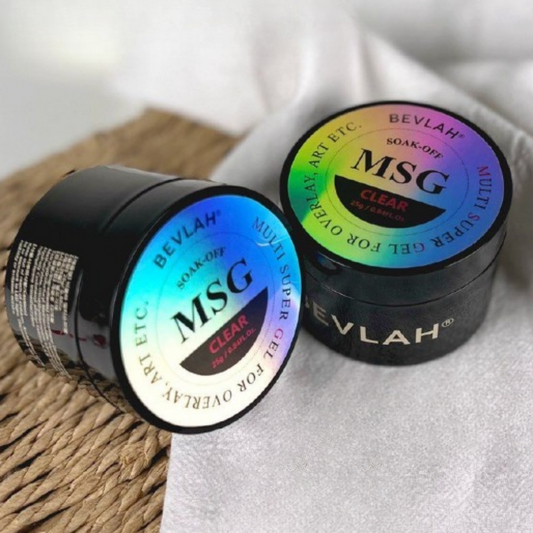 BEVLAH: MSG Clear Gel 25g Overlay Gel