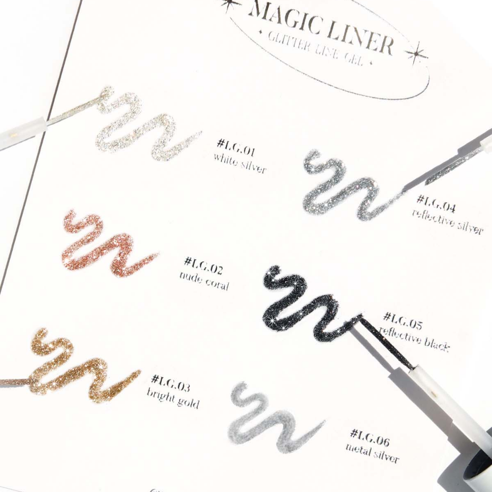 Yogurt Gel: Magic Liner Glitter Gel (6-Piece Set)