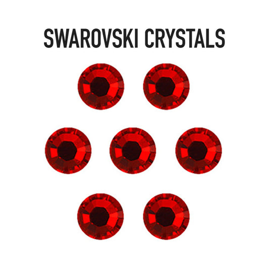 AUSTRIA CRYSTAL: 2058 XILION Rose Flatback - Light Siam (227) SS30 (6pcs)