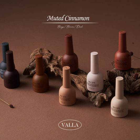VALLA Muted Cinnamon Syrup Gel [8-piece Set] Fall Gel