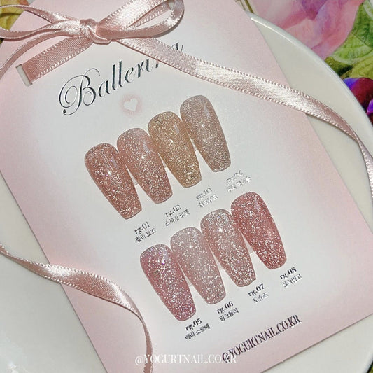 YOGURT GEL Ballerina [8-piece Set] Reflective Glitter